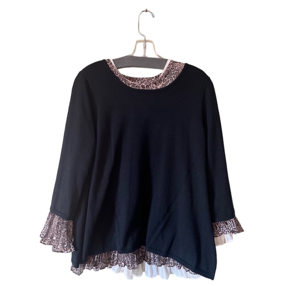 NWT Hilary Radley for Katherine Barclay 3 piece knit top w/ blouse options
